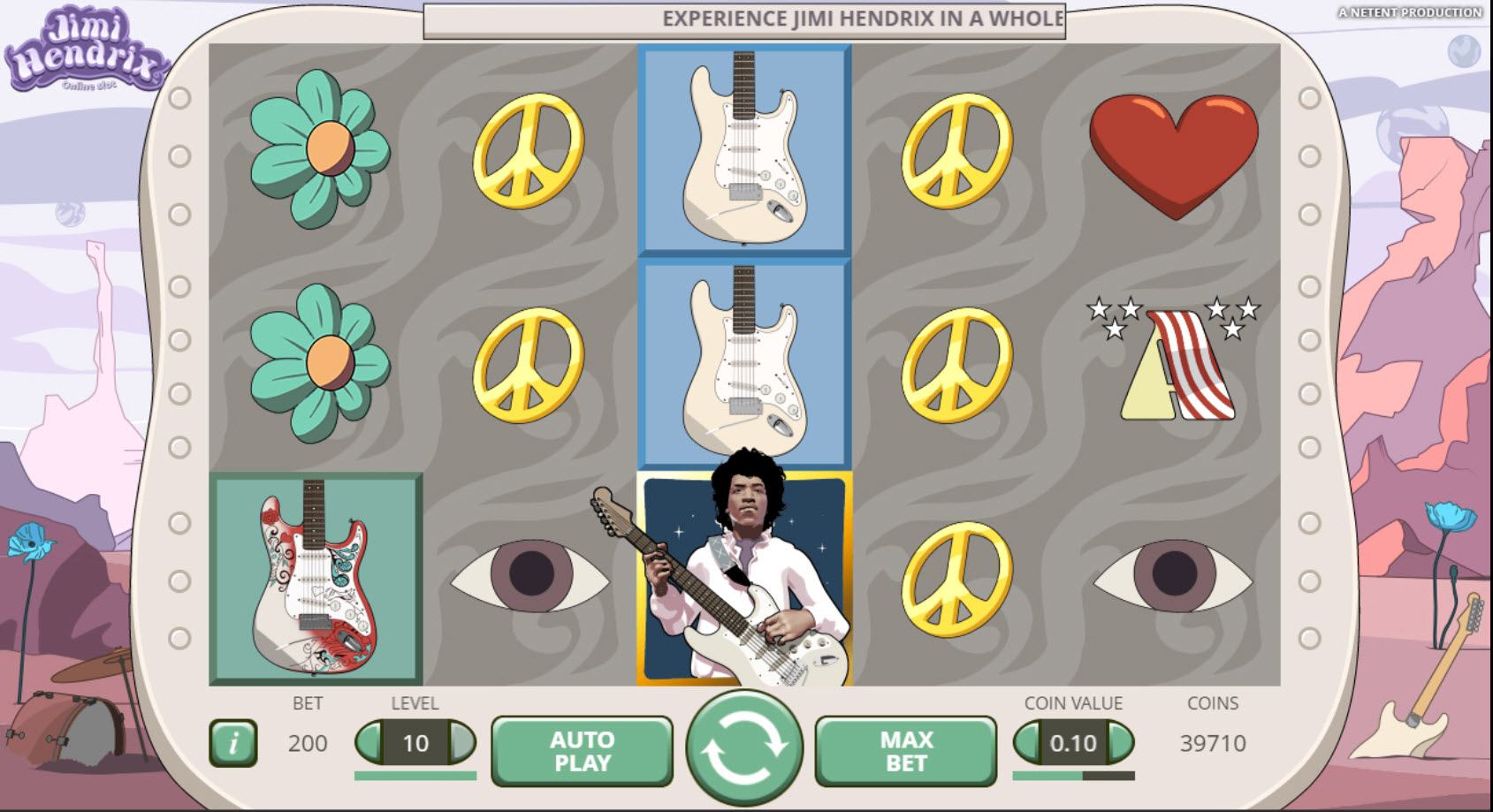 Jimi Hendrix NetEnt Slot